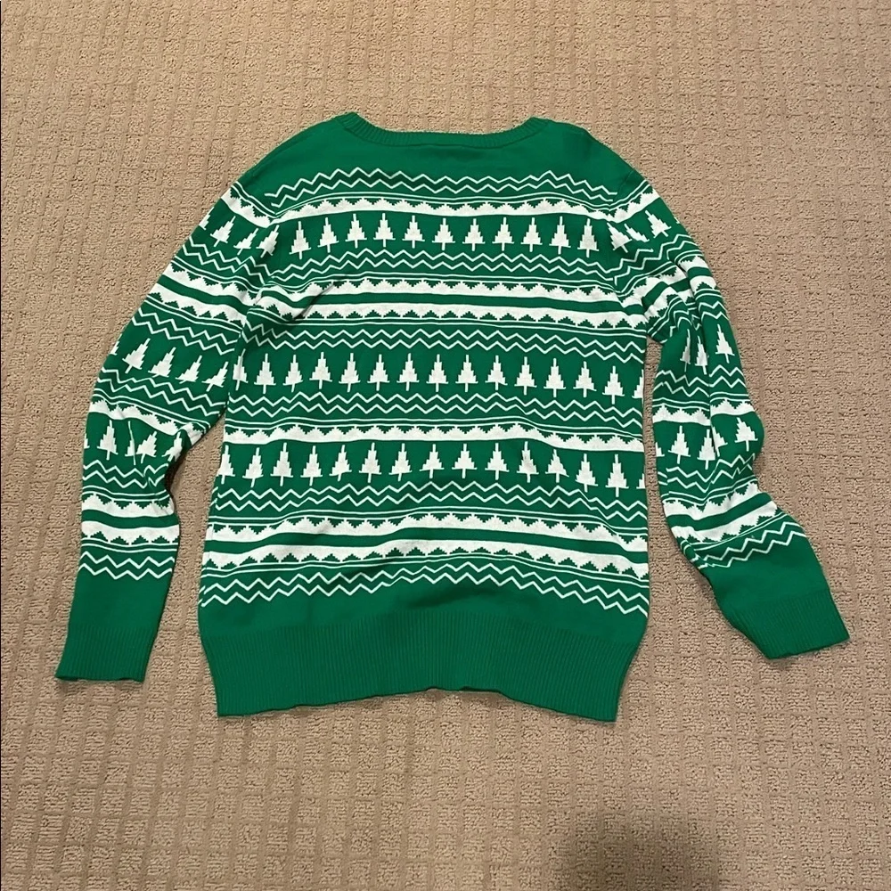 Disney Green Sweater with Festive Mickey Design